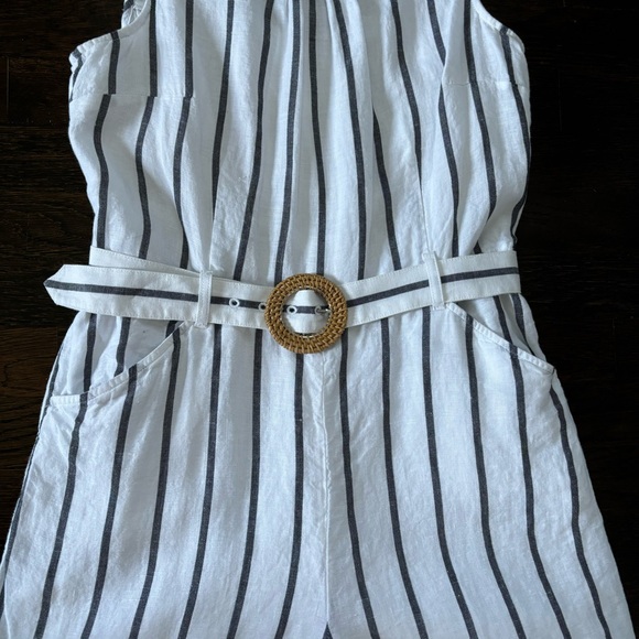 LIKE NEW Beautiful Talbots Linen Jumpsuit - Picture 8 of 10